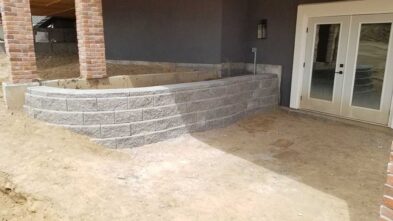 Transform your outdoor living space with a retaining wall by Colorado Springs Landscaper Sundown Landscaping