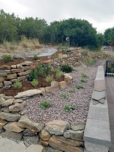Retaining Walls, Colorado Springs Landscape Designer, Builders, Resolve Slope Problems at your Colorado Home