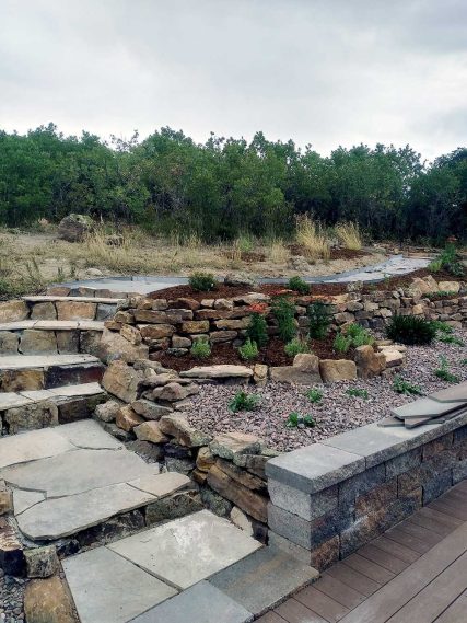 Retaining Walls, Colorado Springs Landscape Designer, Builders, Resolve Slope Problems at your Colorado Home