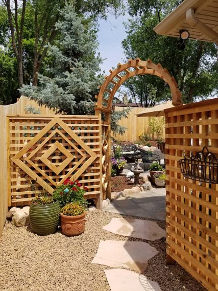 Arbo and patio by Sundown Landscaping, a Colorado Springs Landscaper