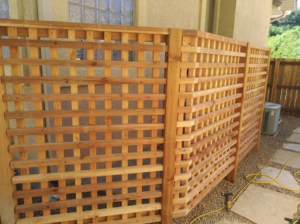 Landscape Design in Colorado Springs, Sundown Landscaping, Privacy divider, custom woodworking