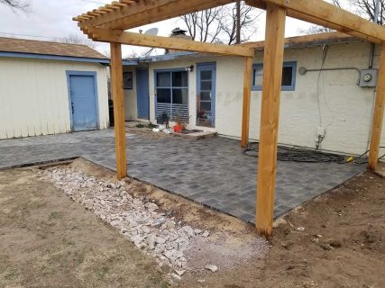Pergola and patio by Sundown Landscaping, Colorado Springs Landscaper