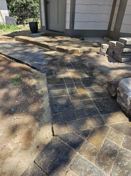 Walkway by Sundown Landscaping, Colorado Springs Landscaper