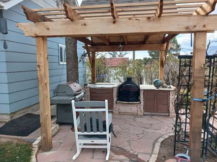 Patio and pergola by Sundown Landscaping, Colorado Springs Landscaper