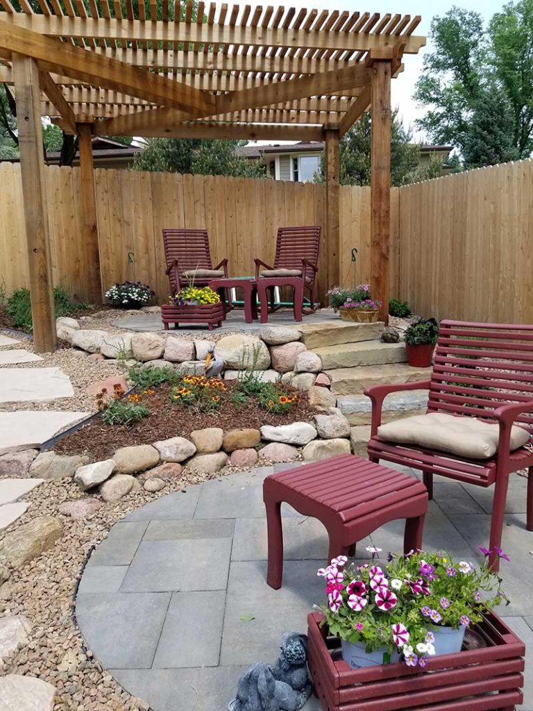 Pergola and patio by Colorado Springs Landscaper Sundown Landscaping Pergola and patio by Colorado Springs Landscaper Sundown Landscaping