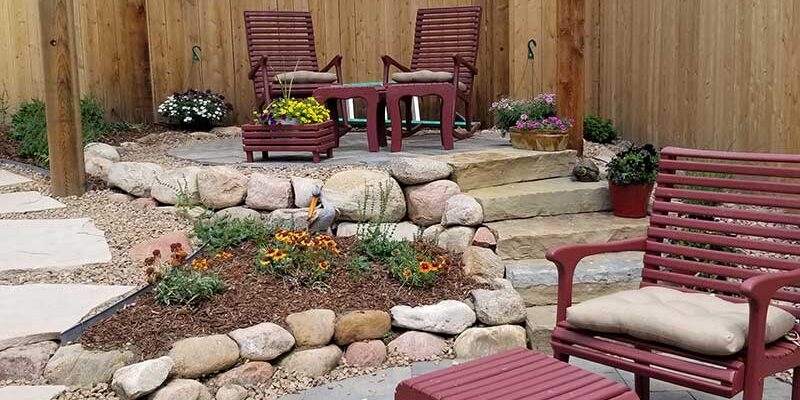 Pergola and patio by Colorado Springs Landscaper Sundown Landscaping