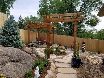 Beautiful Patio and Walkway by Colorado Springs Landscaper Sundown Landscaping